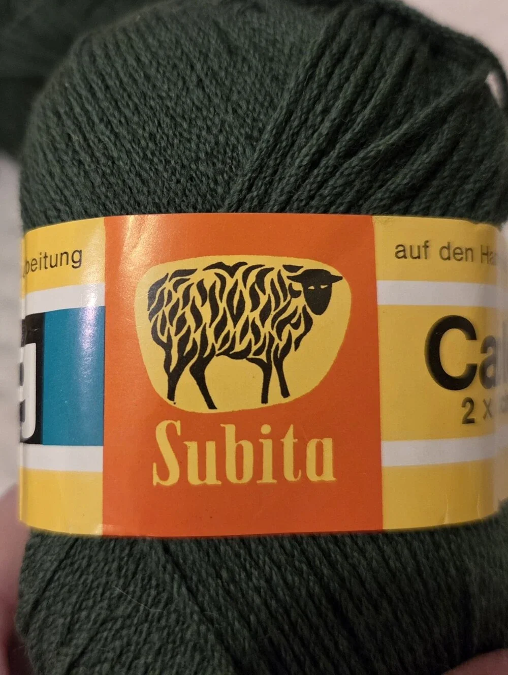KNITKING FOREST GREEN KNITTING YARN 7 SKEINS NIP